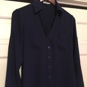 NAVY Express Portofino long sleeve blouse